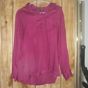 Long sleeve burgundy